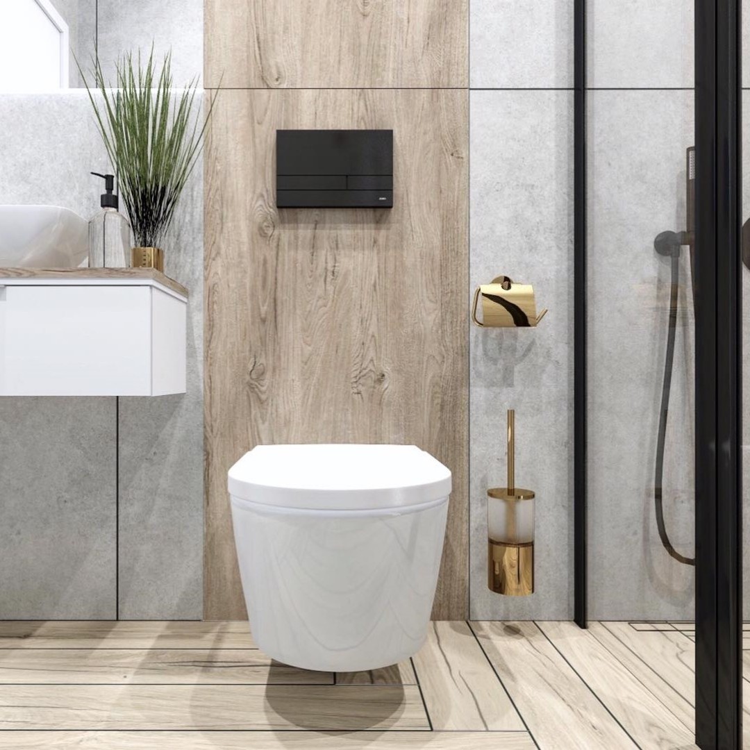 Mała łazienka w stylu skandynawskim